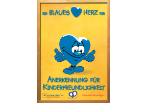 Blaue Herzen für Kinderfreundlichkeit®